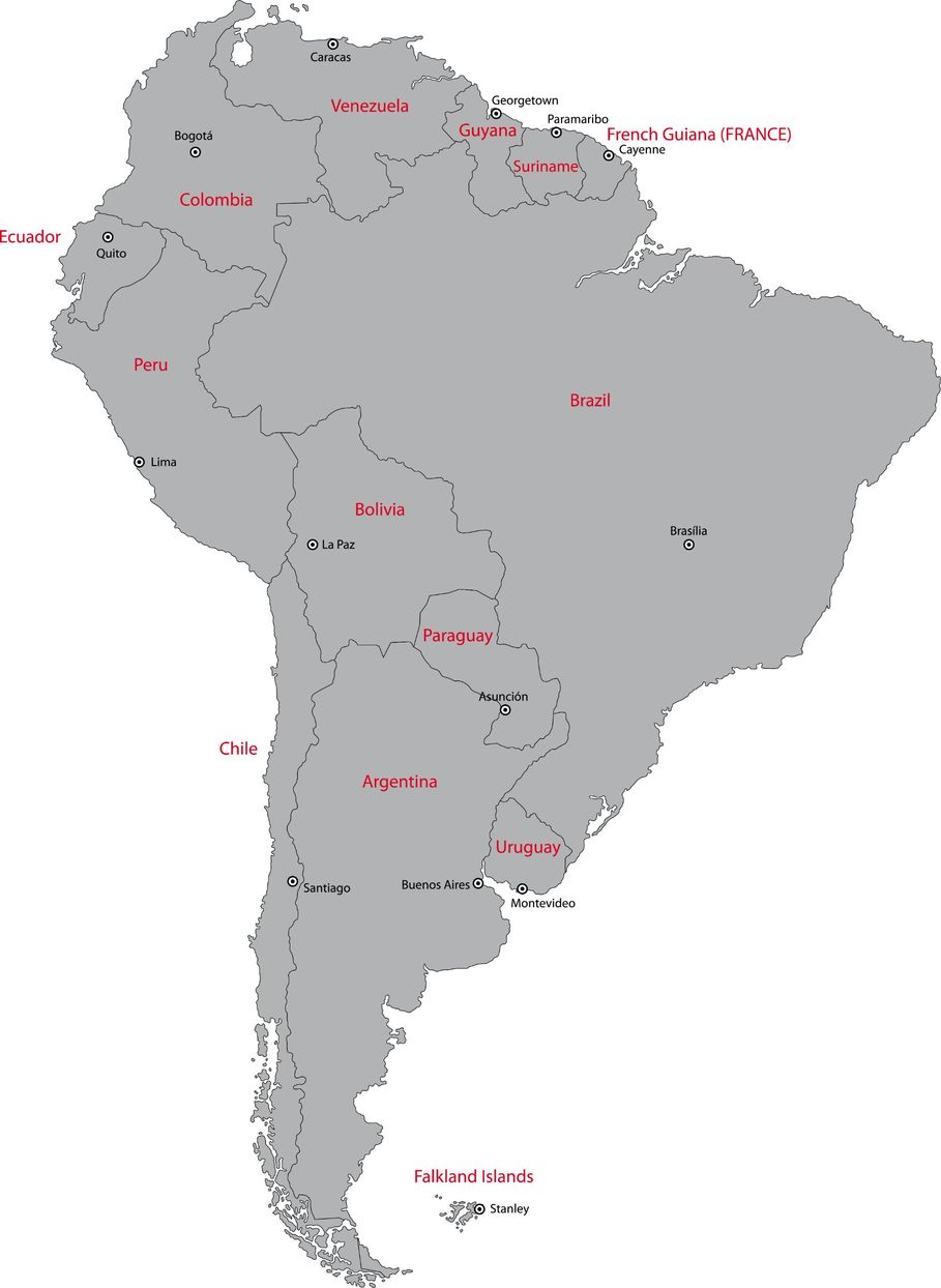Luxber Machinery mapa américa latina